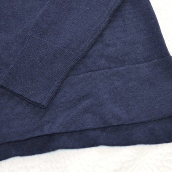 Ann Taylor Wool Blend Equestrian Horse Themed Navy Sweater - Size S - Picture 4 of 6